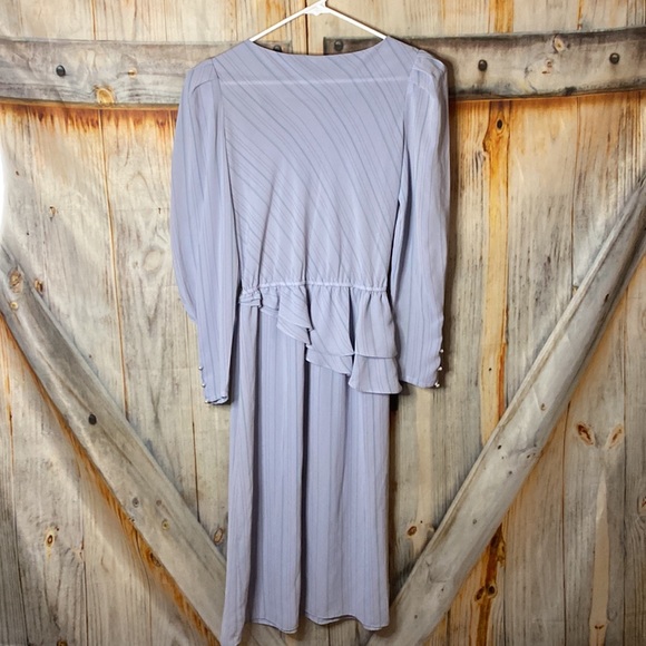 Charlee Allison Vintage Long Sleeve Peplum Ruffle Dress - Picture 6 of 6